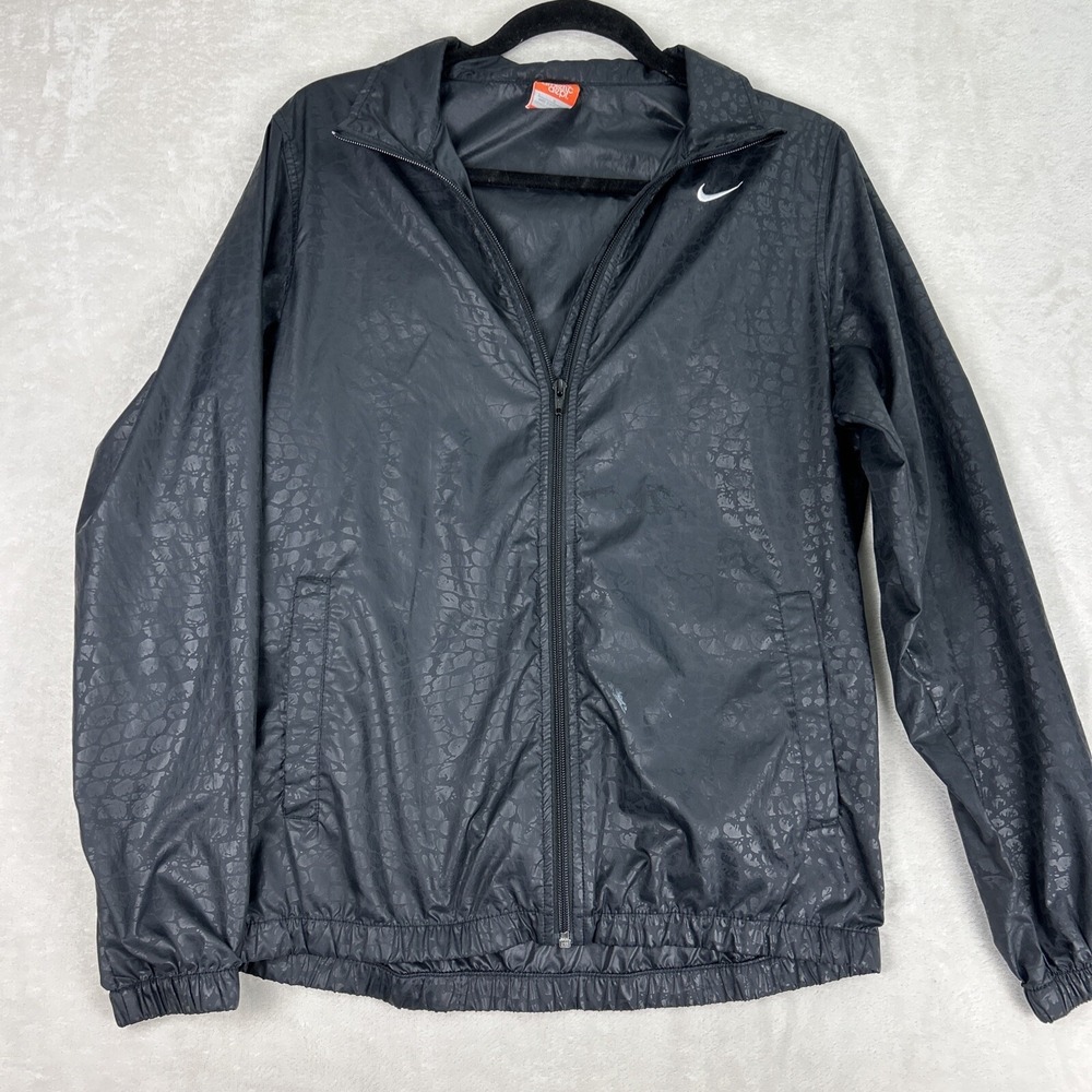 Nike the athletic dept Jacket Vintage Windbreaker Snake Print Design Size large